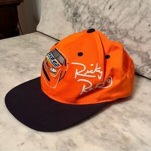 Ricky Rudd NASCAR Orange and Black Racing Cap